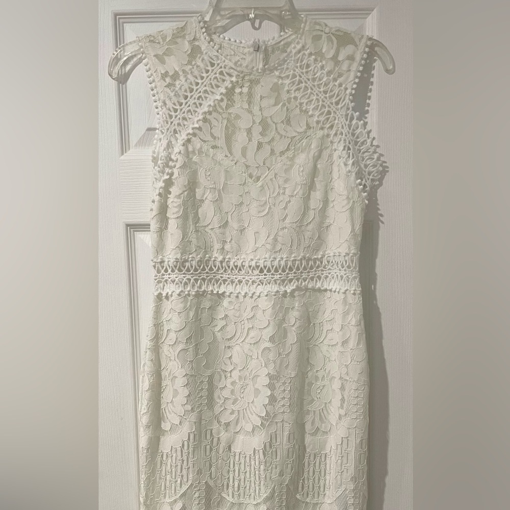 White lace dress